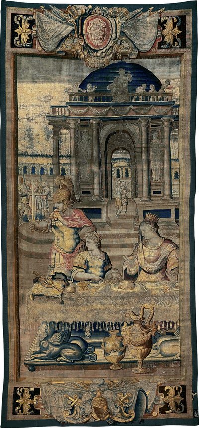 The Feast (central part) by Antoine Caron