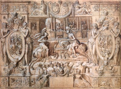 Tournament on the Occasion of the Marriage of Catherine de Medici and Henri II in 1533 by Antoine Caron