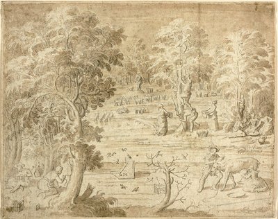 Youths and Maidens Engaged in Country Pursuits by Antoine Caron