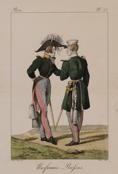 Russian Uniforms by Antoine Charles Horace Vernet