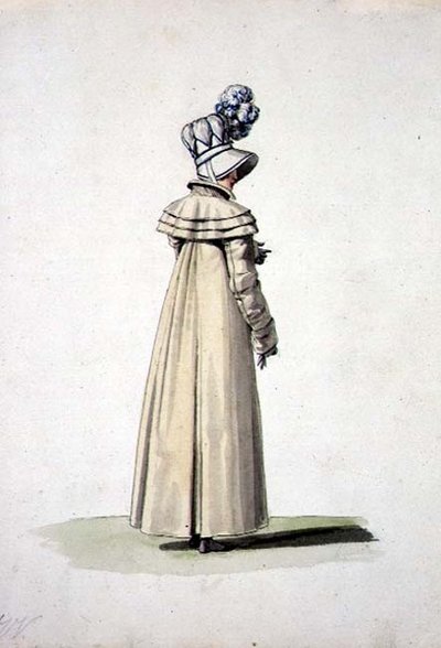 Elegant Woman with a Bonnet, Illustration from 