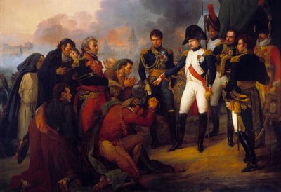 Emperor Napoleon I before Madrid: the Emperor receiving a deputation of the city, 3/12/1808 by Antoine Charles Horace Vernet