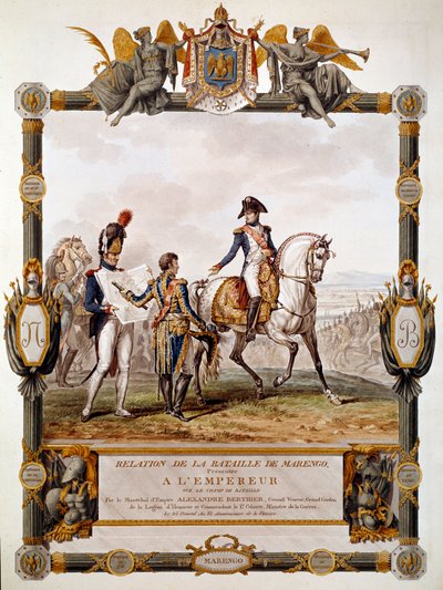 Frontispiece of the Battle of Marengo on 14 June 1800 by Antoine Charles Horace Vernet