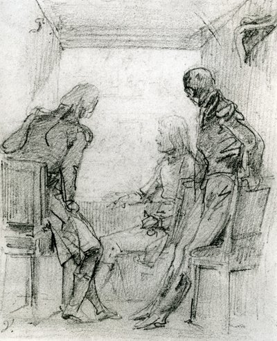 General Bonaparte Watching a Play at the Comédie Française in Paris by Antoine Charles Horace Vernet