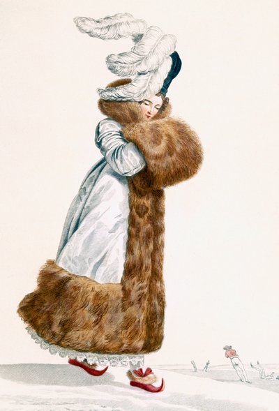 Ice Skating Dress, engraved by Georges Jacques Gatine, c.1797 by Antoine Charles Horace Vernet