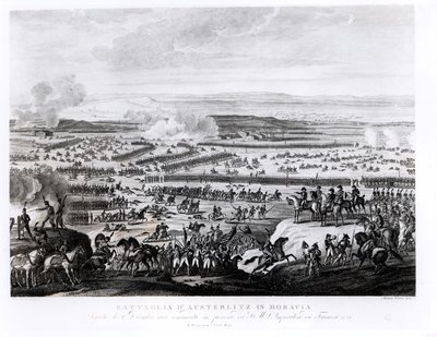 The Battle of Austerlitz in Moravia, 2 December 1805, engraved by Antonio Verico by Antoine Charles Horace Vernet