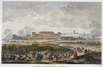 The Battle of La Favorite, 25 Nivose, Year 5 (January 1797) Engraved by Jean Duplessi-Bertaux by Antoine Charles Horace Vernet