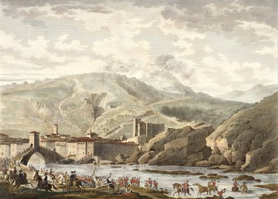 The Battle of Millesimo, 25 Germinal, Year 4 (April 1796) Engraved by Jean Duplessi-Bertaux (1747-1819) by Antoine Charles Horace Vernet