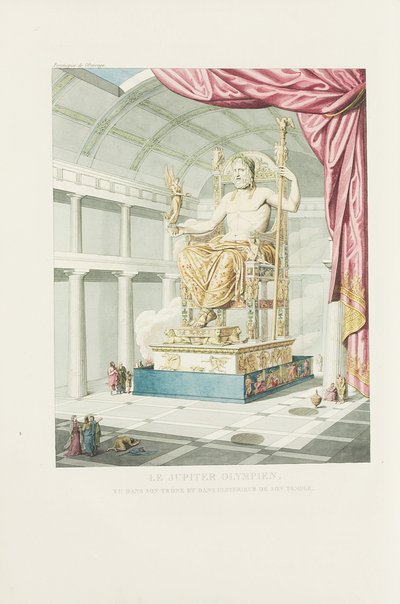 Le Jupiter Olympien: or The Art of Ancient Sculpture, frontispiece by Antoine Chrysostome Quatremère de Quincy