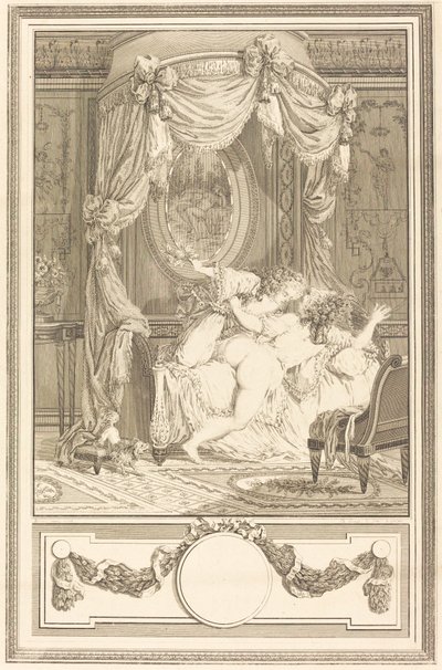 The Thrashing with Roses by Antoine Cosme Giraud after Antoine Borel