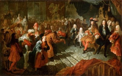 Louis XIV Receiving the Persian Ambassador in the Galerie des Glaces at Versailles by Antoine Coypel