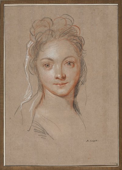 Young Woman, En Face by Antoine Coypel