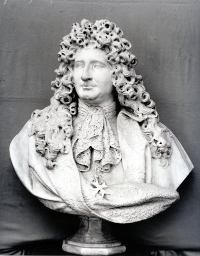 Bust of Jules Hardouin Mansart (1646-1708) by Antoine Coysevox
