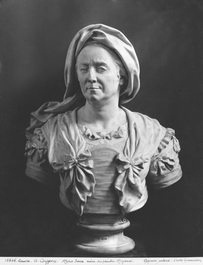 Bust of Marie Serre, mother of the painter Hyacinthe Rigaud by Antoine Coysevox