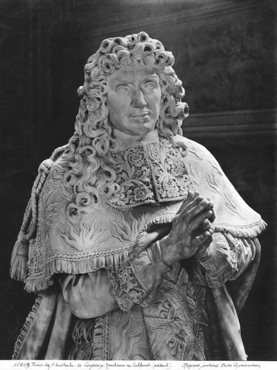 Tomb of Jean-Baptiste Colbert de Torcy (detail of Colbert) by Antoine Coysevox