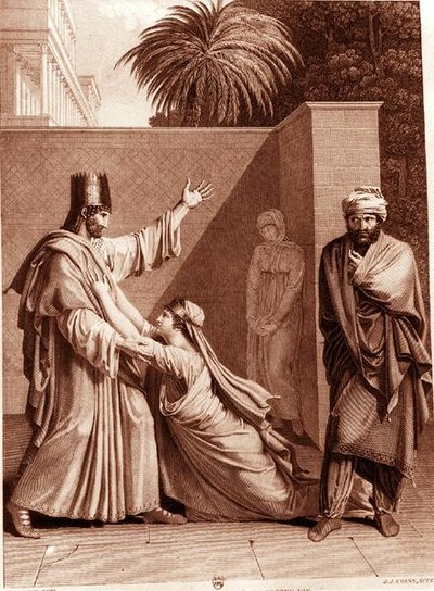 Esther Imploring Assuerus in the Presence of Aman, illustration from 