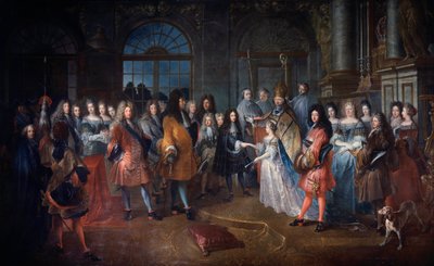 Marriage of Louis de France Duke of Burgundy and Marie Adelaide of Savoy on 7 December 1697 by Antoine Dieu
