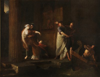 The Farewell of Brutus and Portia, 1799 by Antoine Dubost