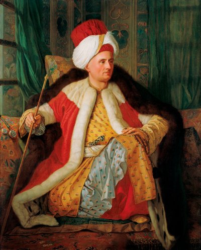 Portrait of Charles Gravier Count of Vergennes and French Ambassador, in Turkish Attire by Antoine Favray