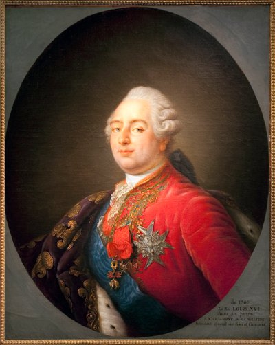 Portrait of Louis XVI, King of France. Painting from the workshop of Antoine Francois Callet. 1786. Paris, Musee Carnavalet by Antoine Francois (after) Callet