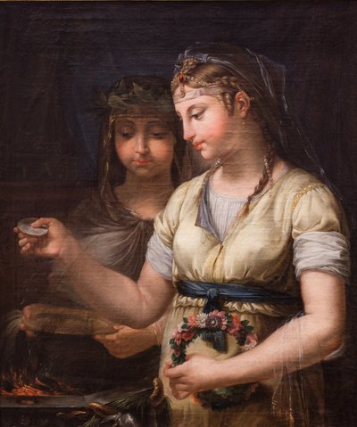 Two Vestal Virgins Preparing a Sacrifice, 1770 by Antoine Francois Callet