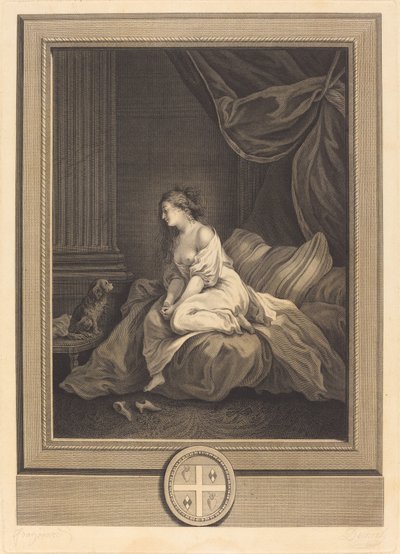 If He Were as Faithful to Me by Antoine Francois Dennel after Jean Honoré Fragonard