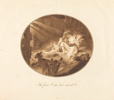The First Come Best Served by Antoine François Sergent after Augustin de Saint Aubin
