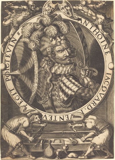 Self-Portrait (The Trade Card of Anthoine Jacquard) by Antoine Jacquard