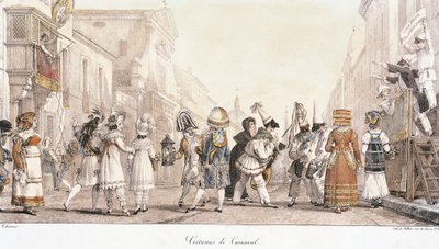 Carnival Costumes by Antoine-Jean-Baptiste Thomas by Antoine Jean Baptiste Thomas