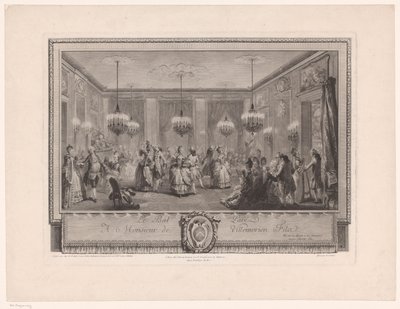 Marie Antoinette: The Queen of Fashion: Ball at the Home of Monsieur de Villemorien (title on object: Le Bal Paré) by Antoine Jean Duclos