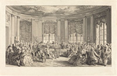 The Concert by Antoine Jean Duclos after Augustin de Saint Aubin