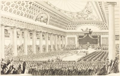 Opening of the Estates-General at Versailles, March 5, 1789 by Antoine Jean Duclos after Charles Monnet