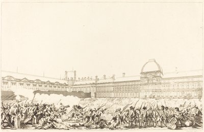 The Day of August 10, 1792 by Antoine Jean Duclos after Charles Monnet