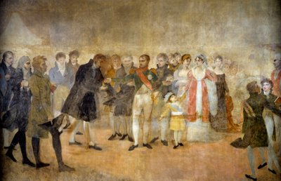 Emperor Napoleon I Visits the Salon du Louvre and Distributes to Artists the Crosses of the Legion d