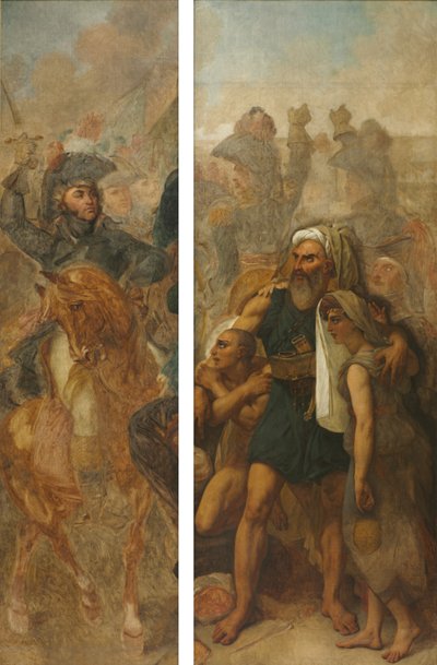 General Jean-Baptiste Kléber and Egyptian Family (Sketches for "The Battle of the Pyramids") by Antoine Jean Gros
