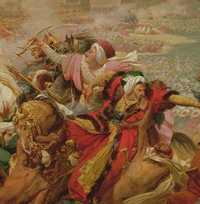 Murat Defeating the Turkish Army at Aboukir on 25 July 1799 (detail) by Antoine Jean Gros
