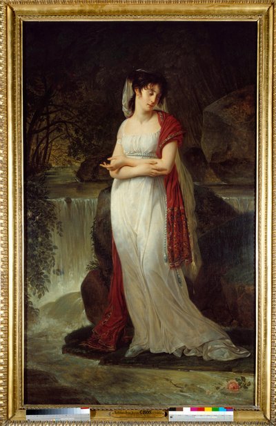 Posthumous Portrait of Christine Boyer. First Woman by Lucien Bonaparte. Painting by Antoine Jean Gros by Antoine Jean Gros
