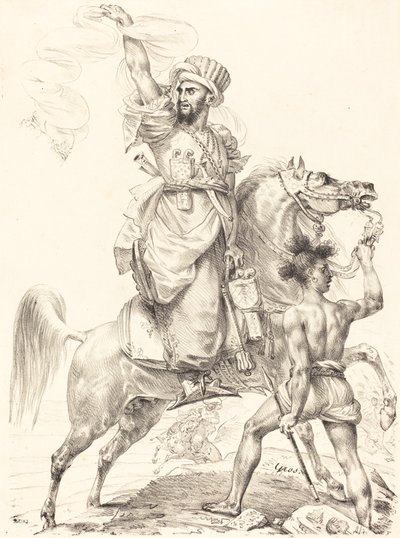 The Chief of the Mamelukes on Horseback by Antoine Jean Gros