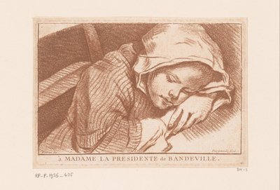 Sleeping Girl by Antoine Joseph Dezallier d