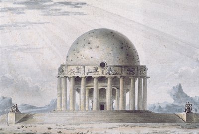 Design for a House for a Cosmopolite, 1783 (detail) by Antoine Laurent Thomas Vaudoyer