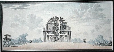 Design for a House for a Cosmopolite (detail) by Antoine Laurent Thomas Vaudoyer