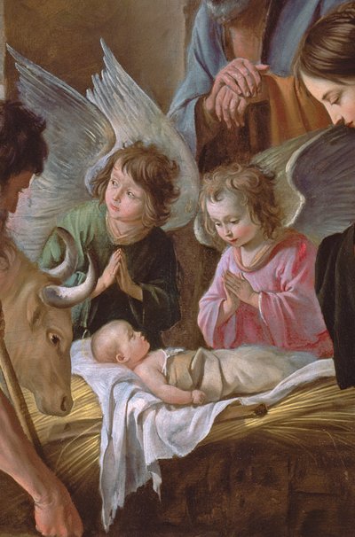 The Adoration of the Shepherds, c.1638 (detail) by Antoine Le Nain