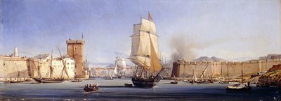 The Golden Horn with The Suleimaniye and The Faith Mosques, Constantinople by Antoine Leon Morel Fatio