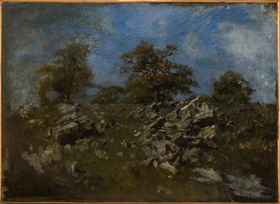 Landscape with Rock by Antoine Louis Barye