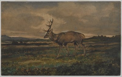 Stag Walking by Antoine Louis Barye