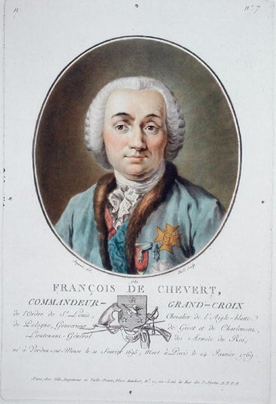 Francois de Chevert (1695-1769) by Antoine Louis Francois (after) Sergent Marceau