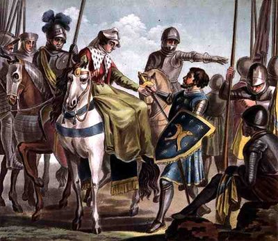 Jeanne de Navarre Takes the Count of Bar Prisoner by Antoine Louis Francois (after) Sergent Marceau
