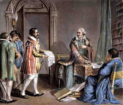 Jean Hennuyer, Bishop of Lisieux, Saves the Lives of the Hugenots in his Diocese by Antoine Louis Francois (after) Sergent Marceau