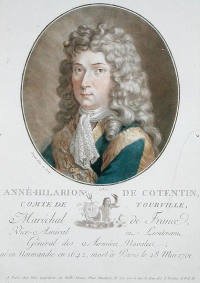 Anne-Hilarion de Cotentin (1642-1701) Comte de Tourville by Antoine Louis Francois Sergent Marceau