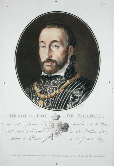Henry II (1519-59) King of France by Antoine Louis Francois Sergent Marceau